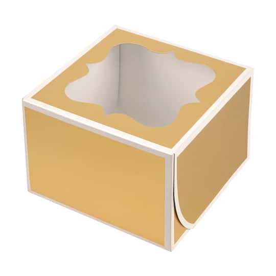5" Gold Window Treat Boxes by Celebrate It®, 5ct.